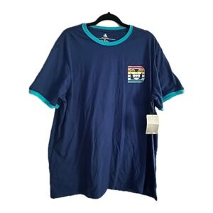 Walt Disney World Rainbow Blue Ringer Tee Unisex XL NWT Disney Parks Merch